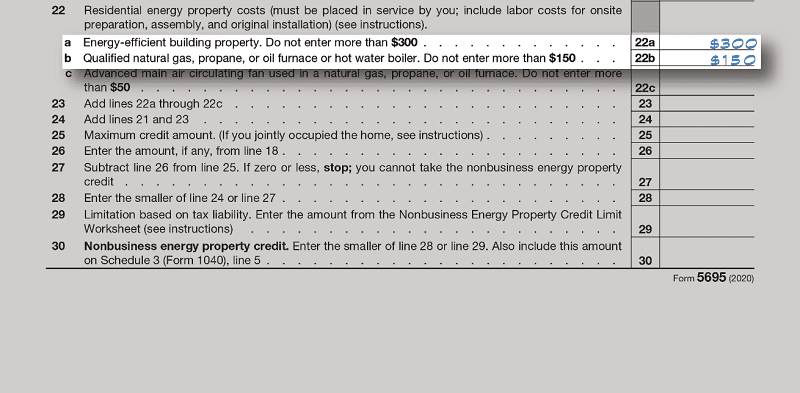 Form 5695 for AC & Furnace together Form 5695 for AC & Furnace together
