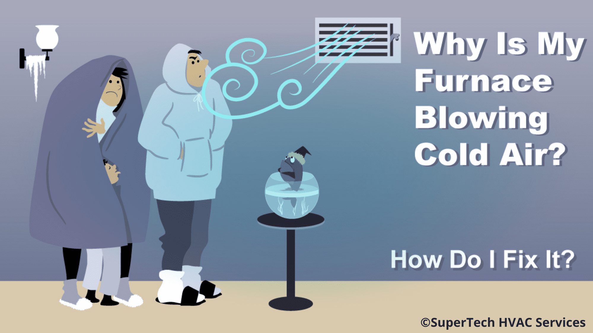 Why is my furnace blowing cold air? how do i fix it?