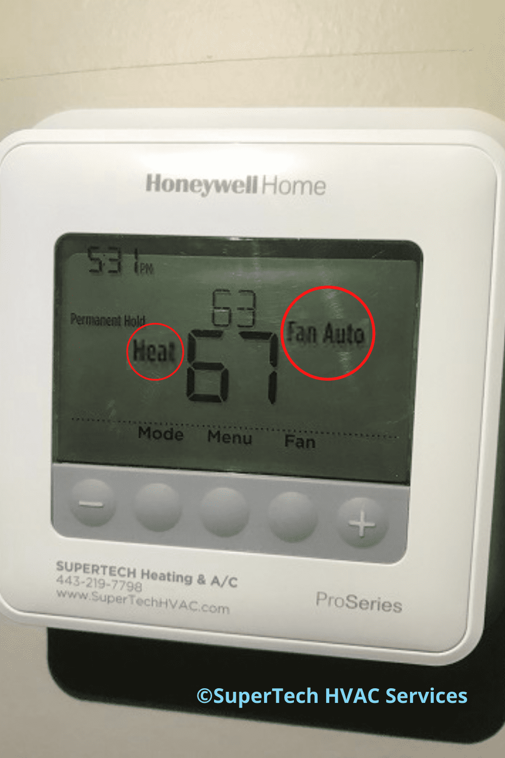 thermostat setting thermostat setting