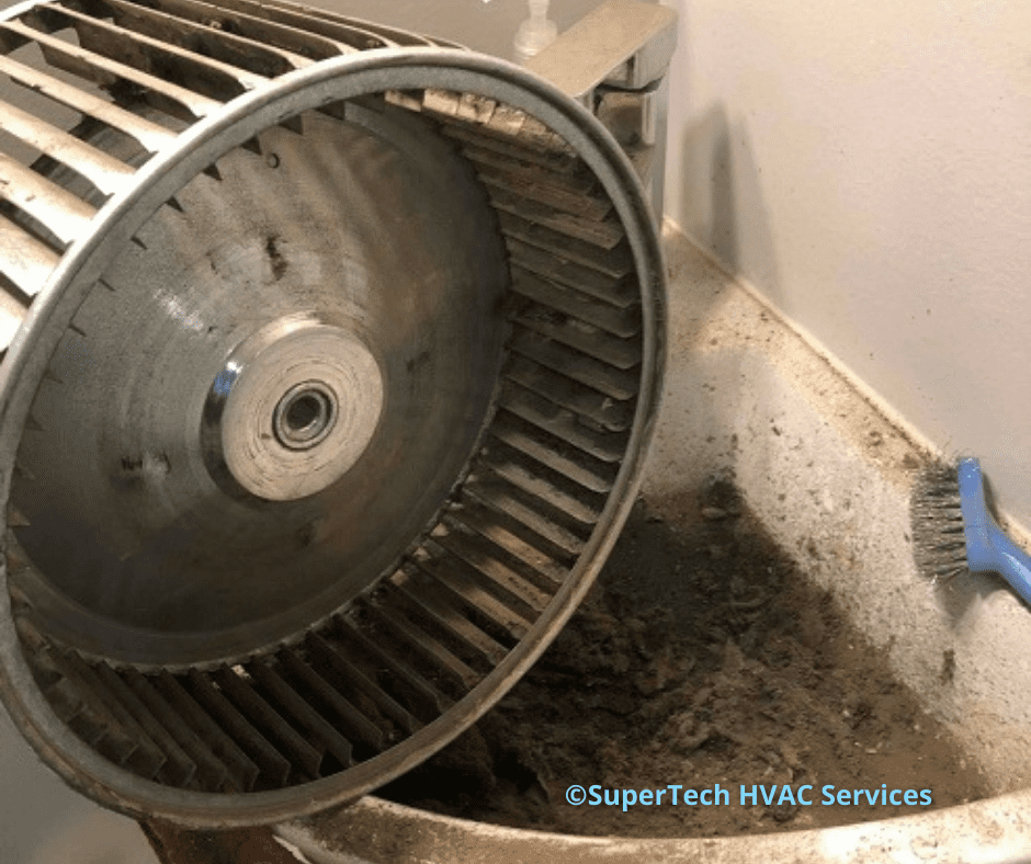 dirty blower wheel dirty blower wheel