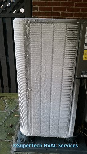 frozen heat pump condenser frozen heat pump condenser