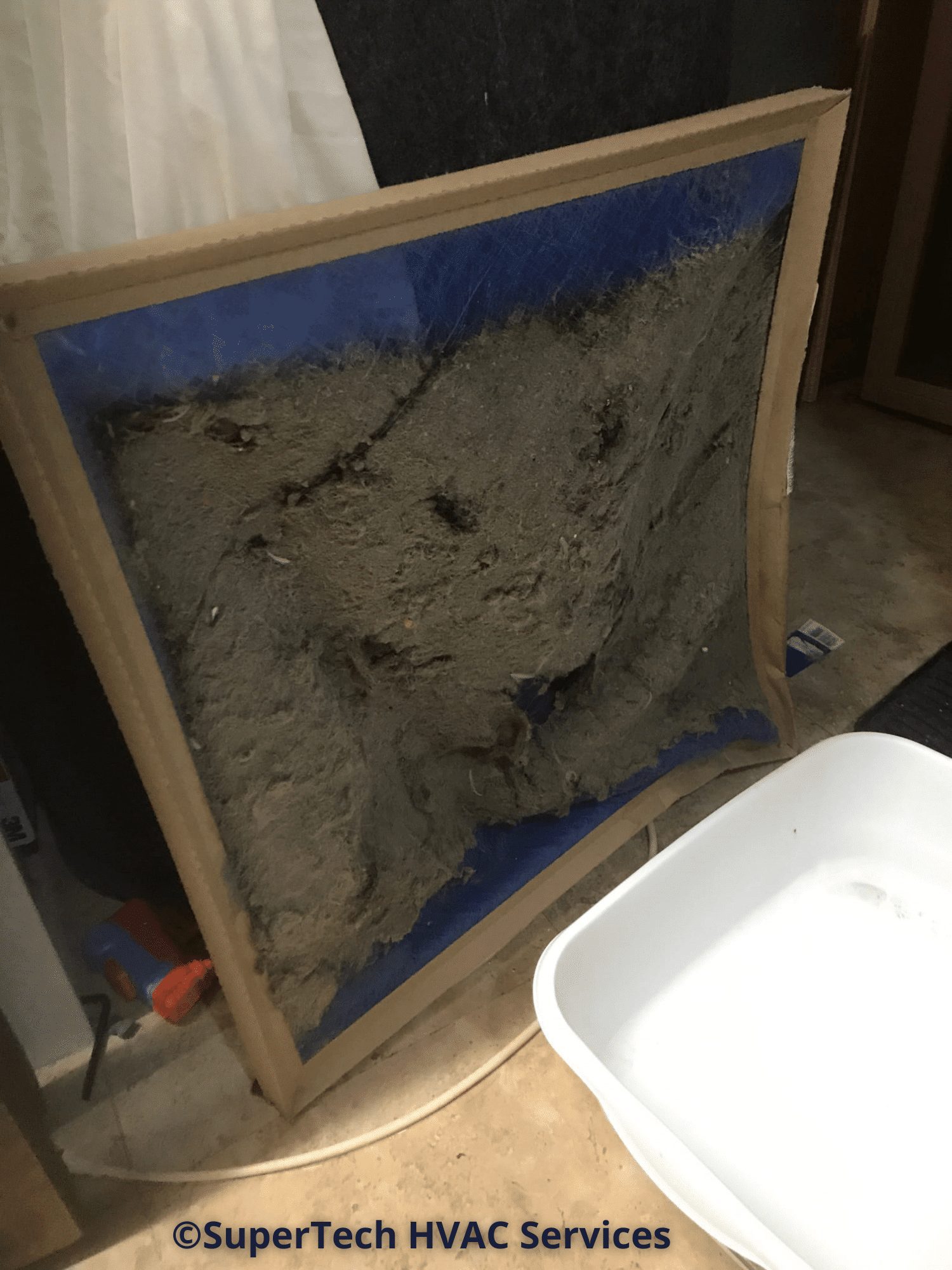 Dirty, clogged filter Dirty, clogged filter